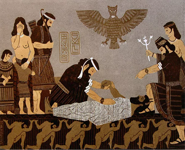 La muerte de Enkidu
